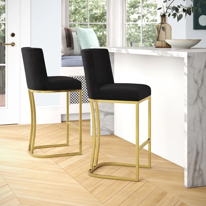 Allenvale Counter Stool - 3 Black, 2 Pink, 1 Grey - photo 2