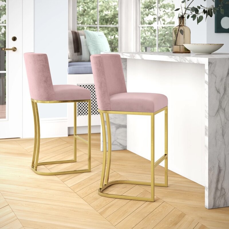 Allenvale Counter Stool - 3 Black, 2 Pink, 1 Grey - photo 4