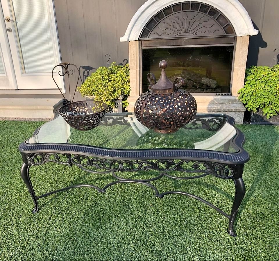 Unique & Beautiful, Antique Cast Iron Coffee Table