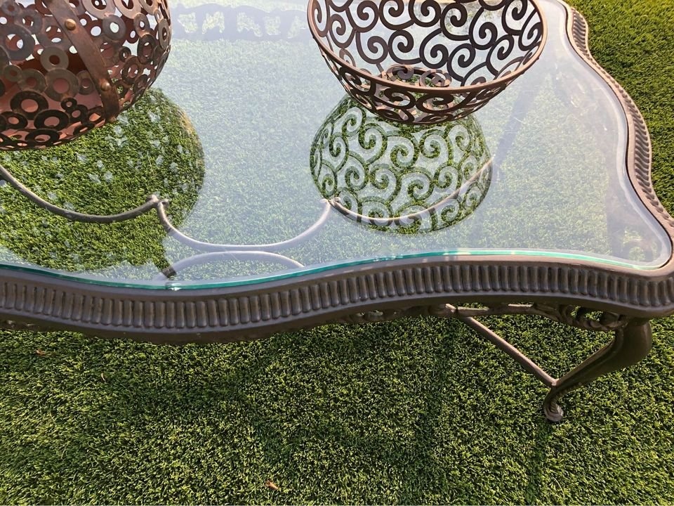 Unique & Beautiful, Antique Cast Iron Coffee Table - photo 2