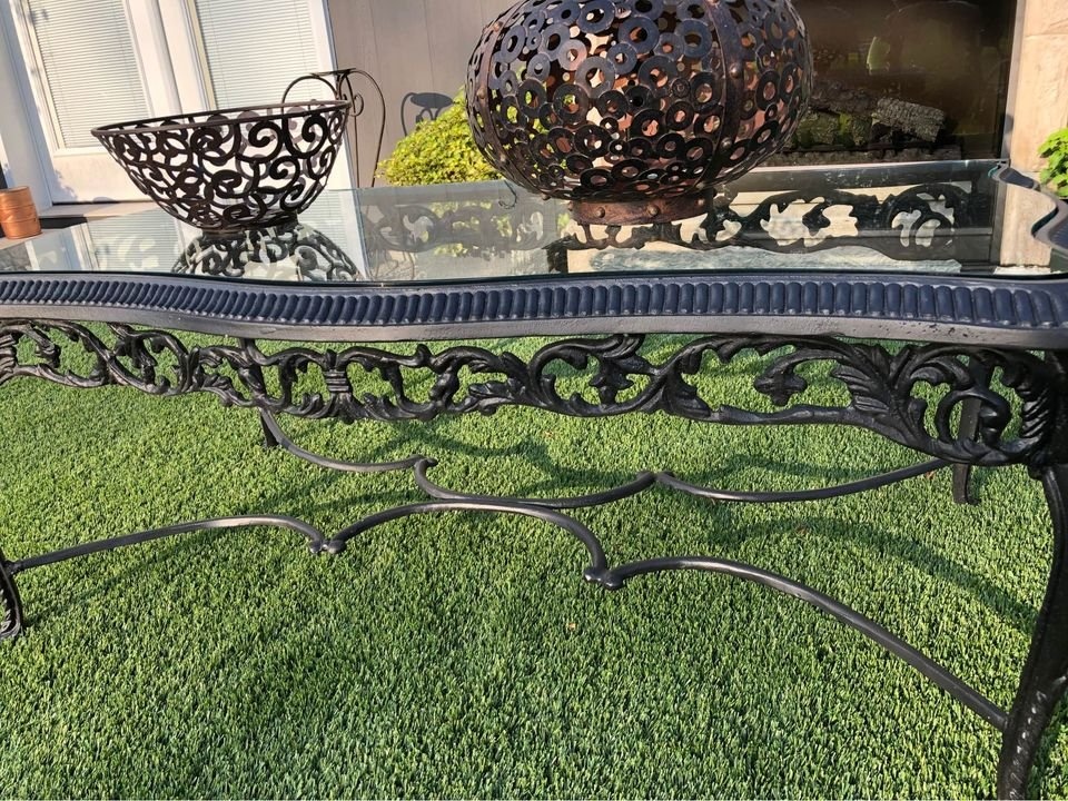 Unique & Beautiful, Antique Cast Iron Coffee Table - photo 4