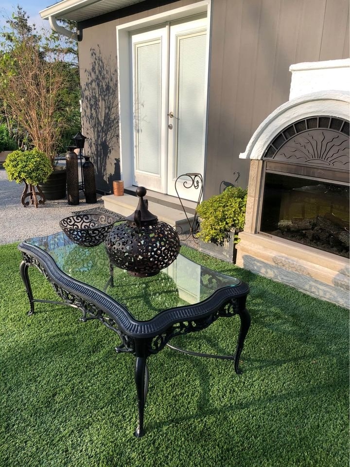 Unique & Beautiful, Antique Cast Iron Coffee Table - photo 5