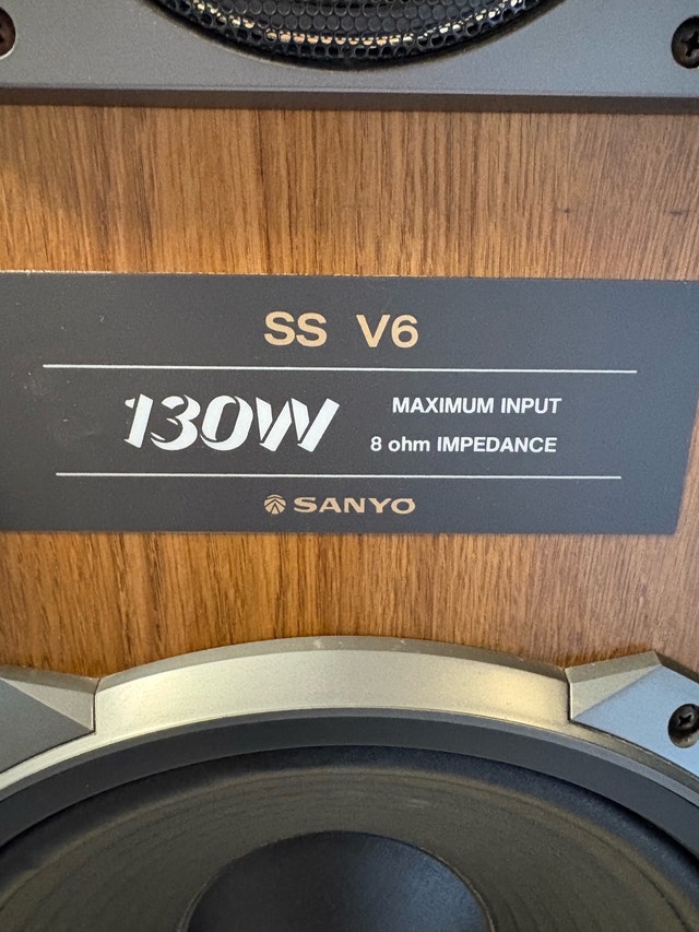 Sanyo SS V-6 8 OHM IMPEDANCE - photo 3