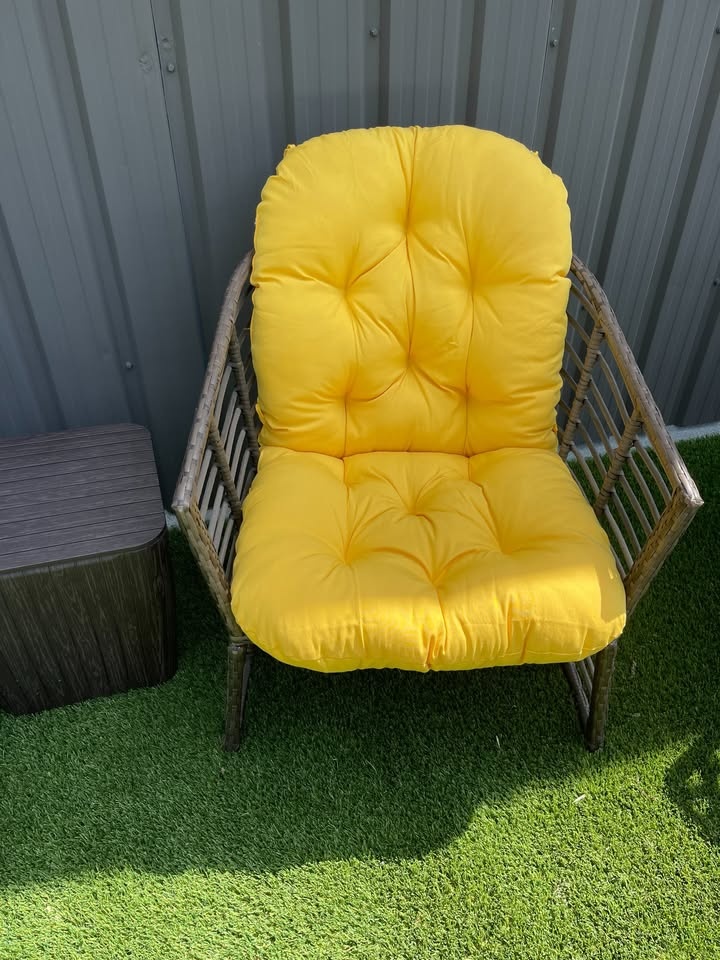Wicker Tub Chair Set With Table or Fire-Pit Table - photo 2