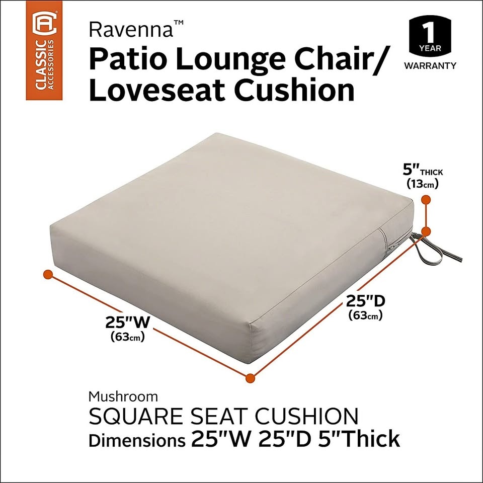 Patio Seat Cushions - Classic Accessories