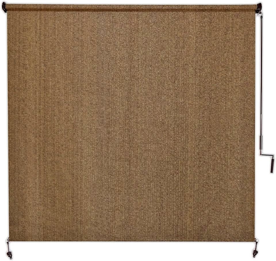 Coolaroo Exterior Roller Shade, 8 by 8-Feet, Walnut