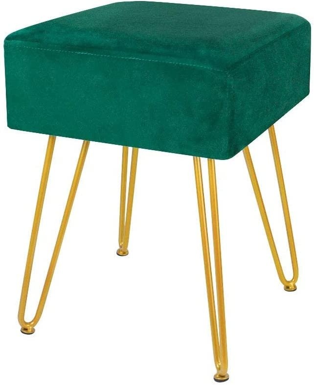 Velvet Vanity Footstool/Dressing Chair & Matching Pillow Covers - photo 5