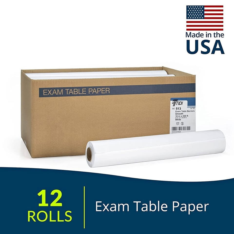 Avalon Papers Exam Table Paper, 18" x 225' (Pack of 12)