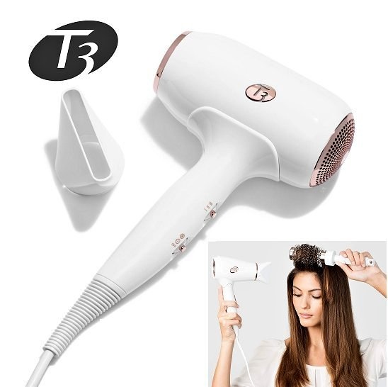 T3 Beauty Set - Fan + Diffuser + Volumizing Hot Rollers LUXE