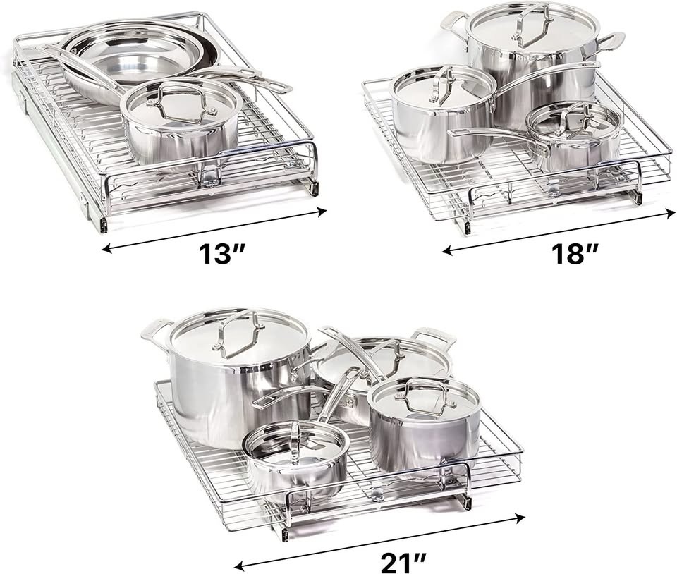 Origami Slide Kitchen Adjustable Cabinet Organizer - photo 2