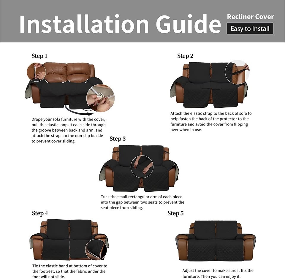 Easy-Going Recliner Loveseat Cover - photo 3