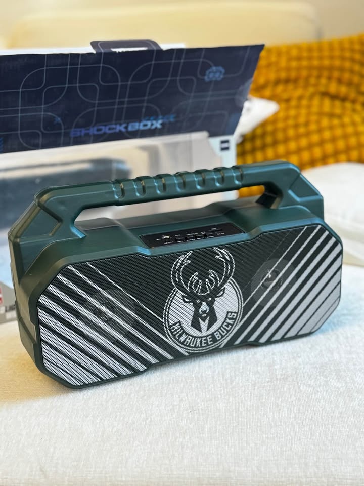 SOAR NBA Wireless Boombox Speaker, Milwaukee Bucks - photo 4