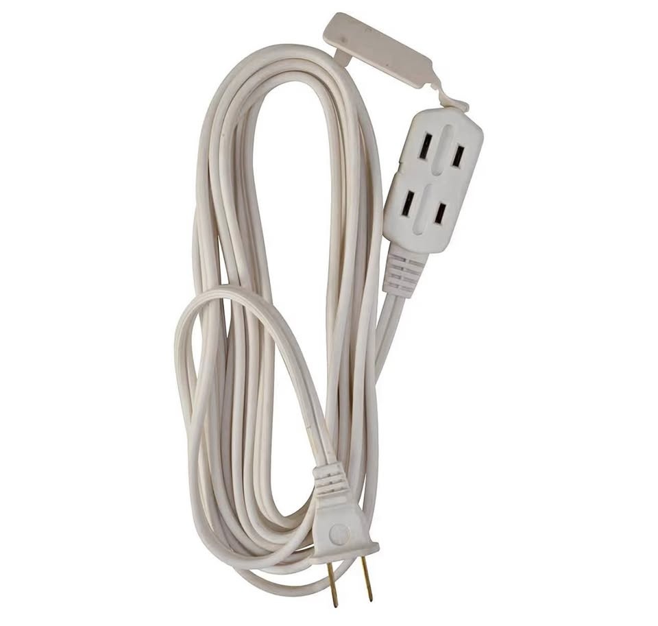 6 ft. 16/2 Light Duty Indoor Multi-Outlet Extension Cord, White