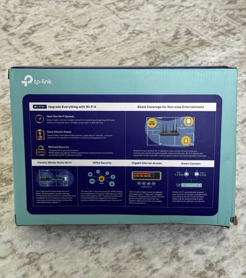 TP-Link Archer AX21 AX1800 Dual Band Router Wifi 6 - photo 2