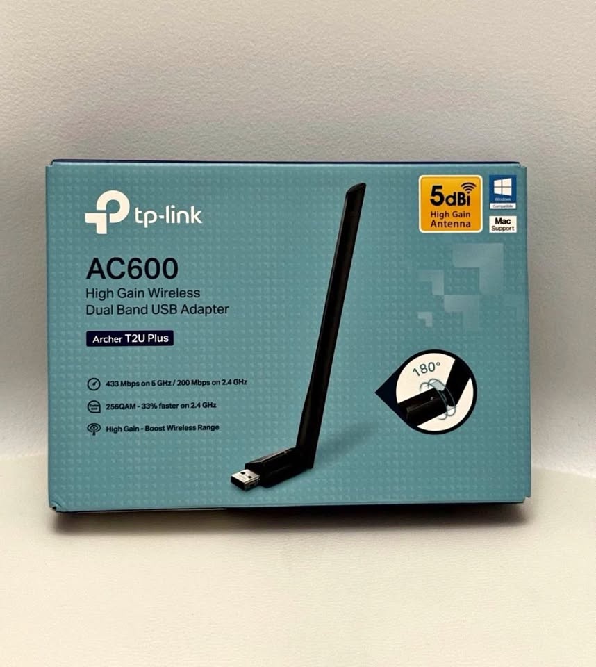 TP-Link Archer T2U Plus AC600 USB WiFi Adapter