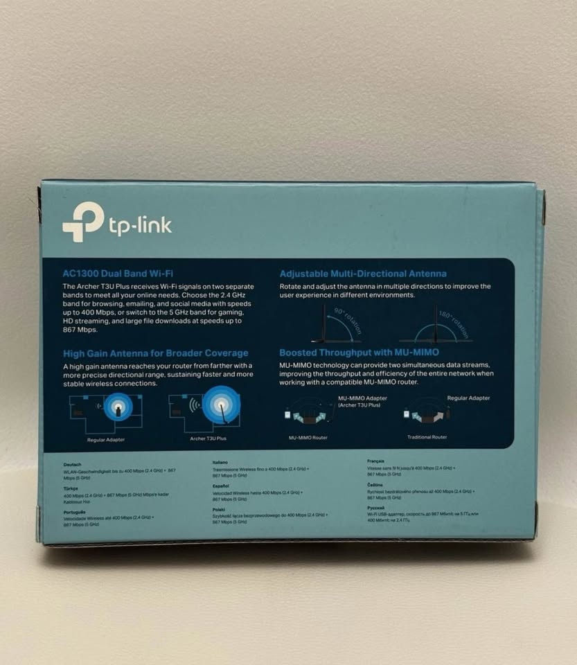 TP-LINK AC1300 Archer T3U Plus Wireless USB Adapter - photo 2