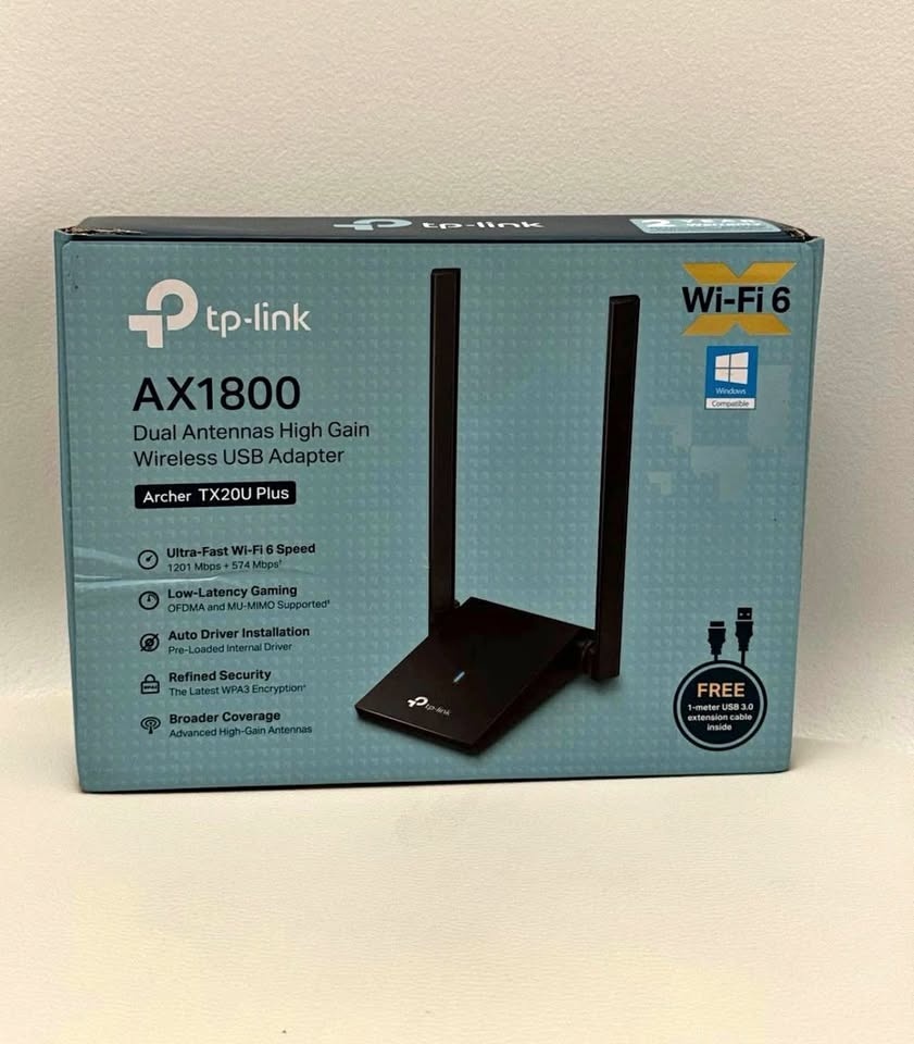 TP-Link Archer TX20U Plus AX1800 USB Wi-Fi 6 Adapter