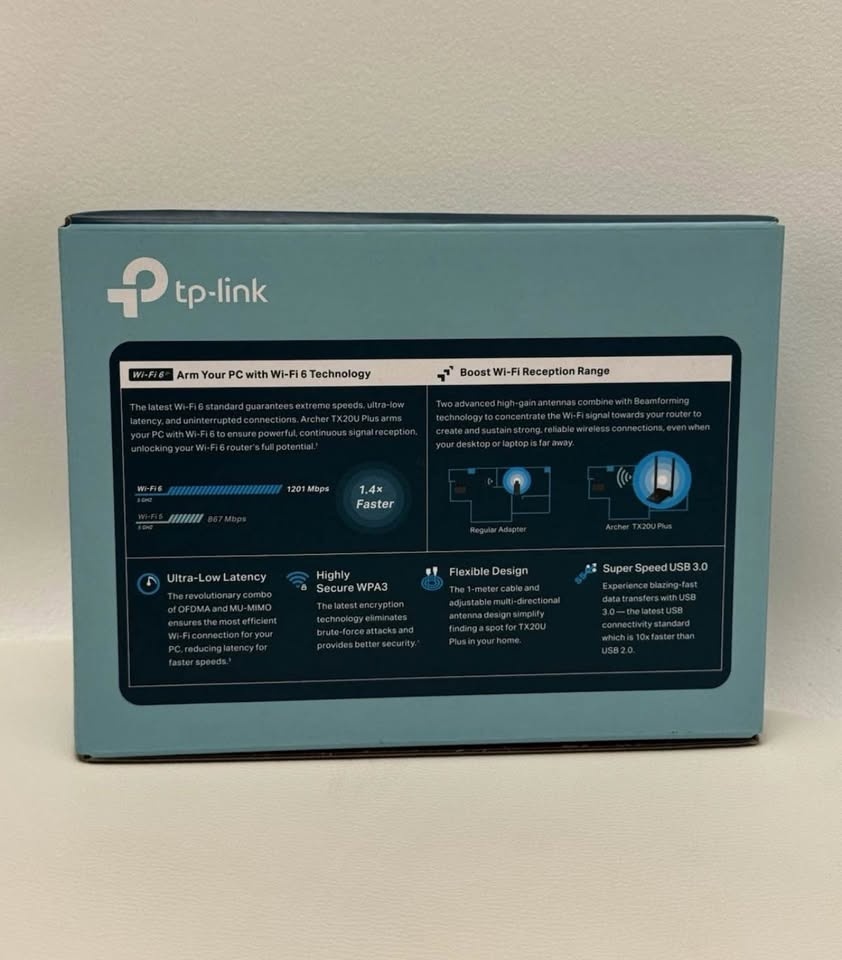 TP-Link Archer TX20U Plus AX1800 USB Wi-Fi 6 Adapter - photo 2
