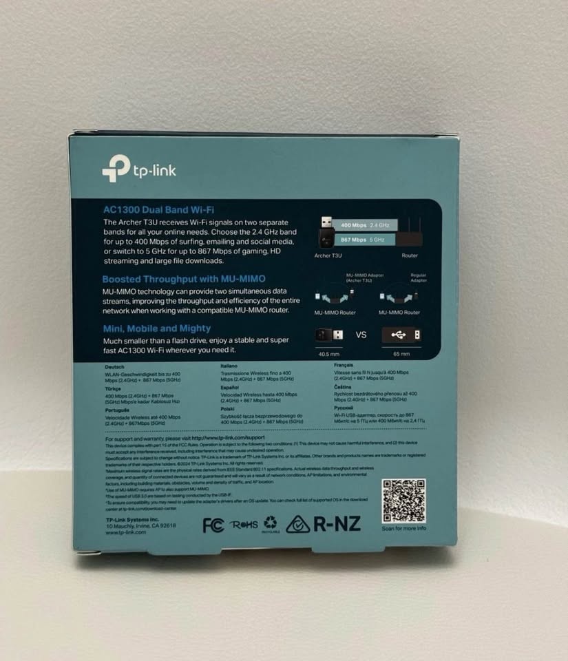TP-LINK AC1300 Archer T3U Nano Mini Wireless WiFi USB Adapter NE - photo 2
