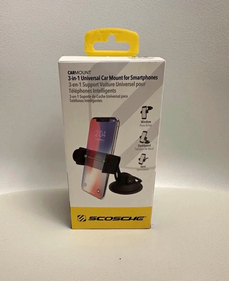 Scosche 3 in 1 Universal Car Mount for Smartphones