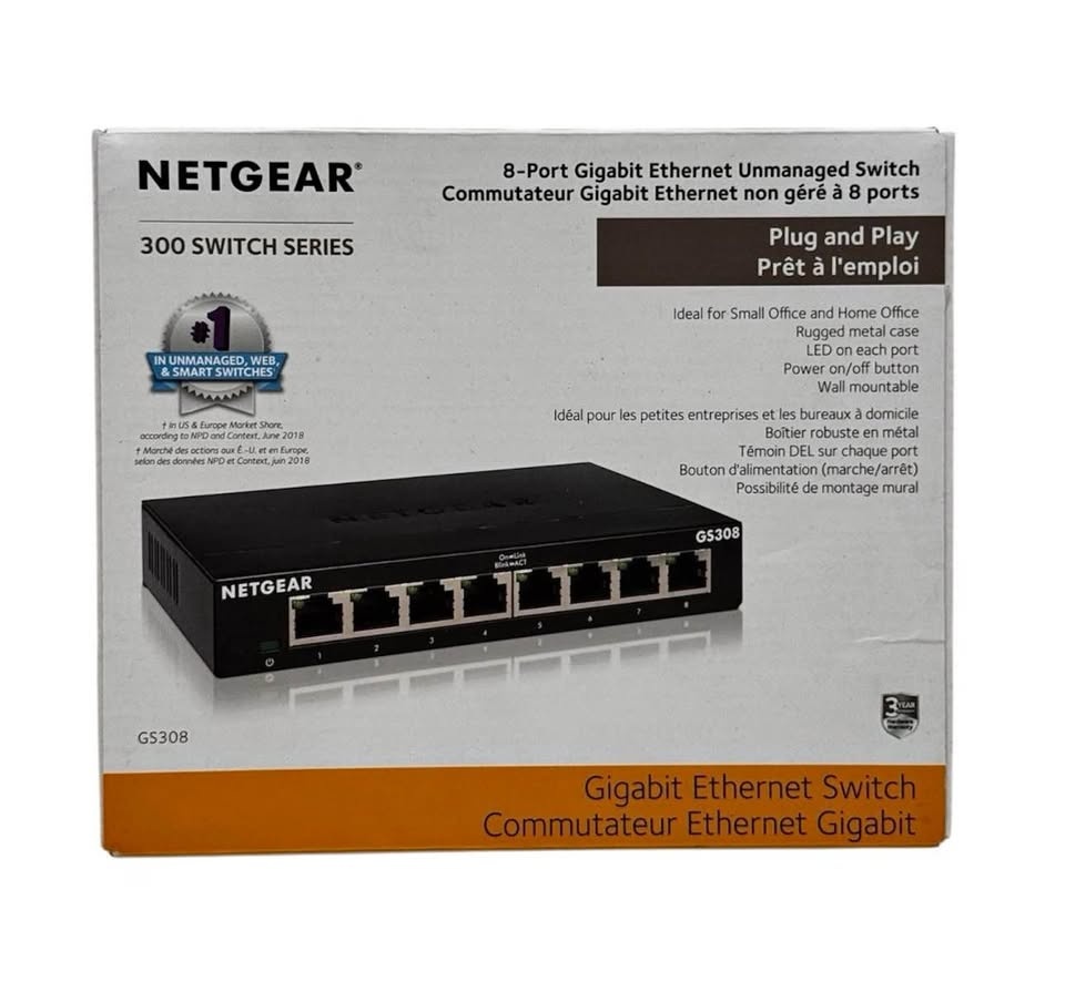 NETGEAR 8-Port Gigabit Ethernet Unmanaged Switch