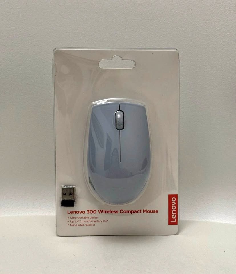 Lenovo 300 Wireless Compact Mouse Float Blue With Battery