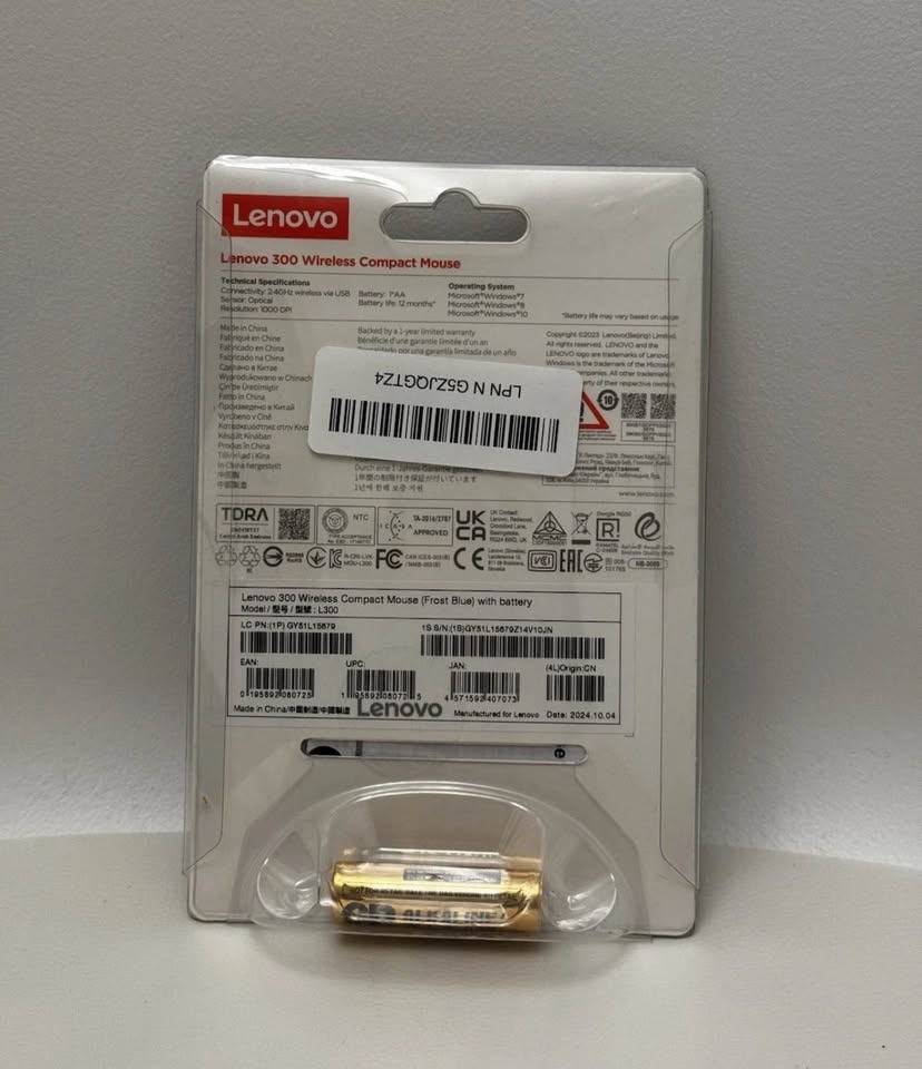 Lenovo 300 Wireless Compact Mouse Float Blue With Battery - photo 2