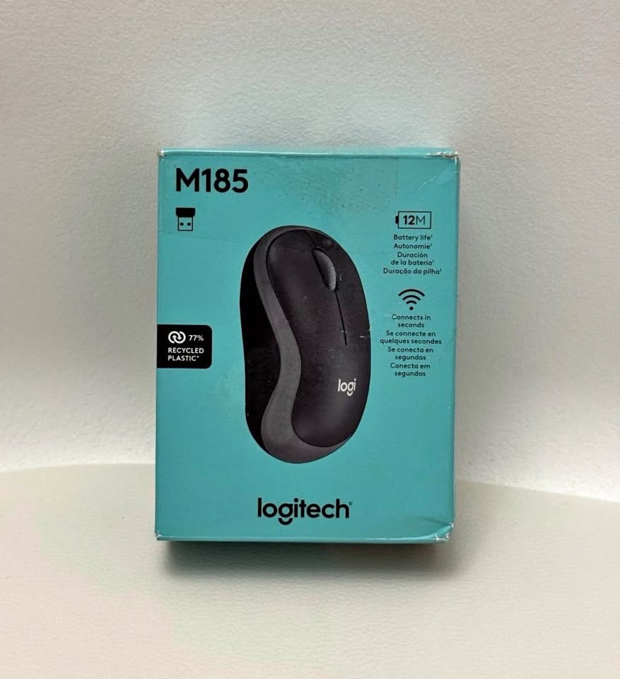 Logitech M185 Wireless Mouse with USB Receiver