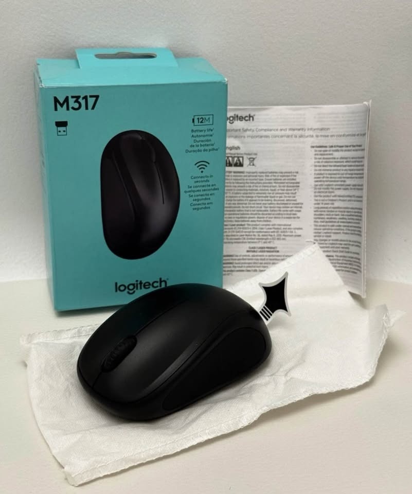 Logitech M317 Wireless Mouse - Black - photo 2