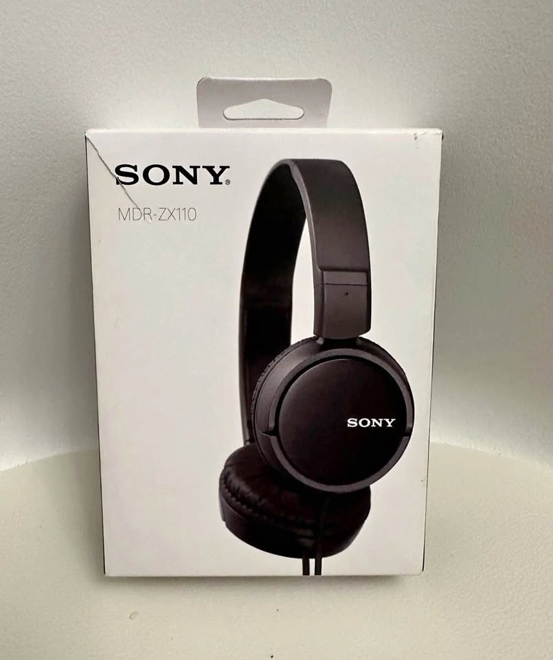 Sony ZX Series Wired On-Ear Headphones, Black MDR-ZX110