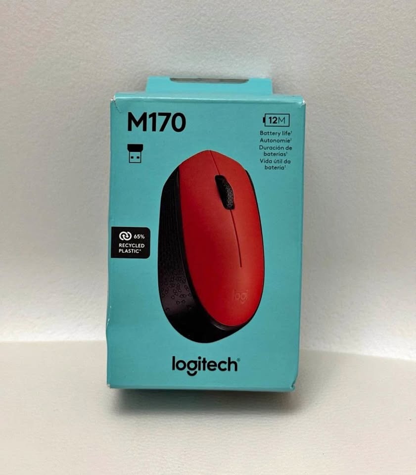 Logitech M170 Wireless Mouse - Red