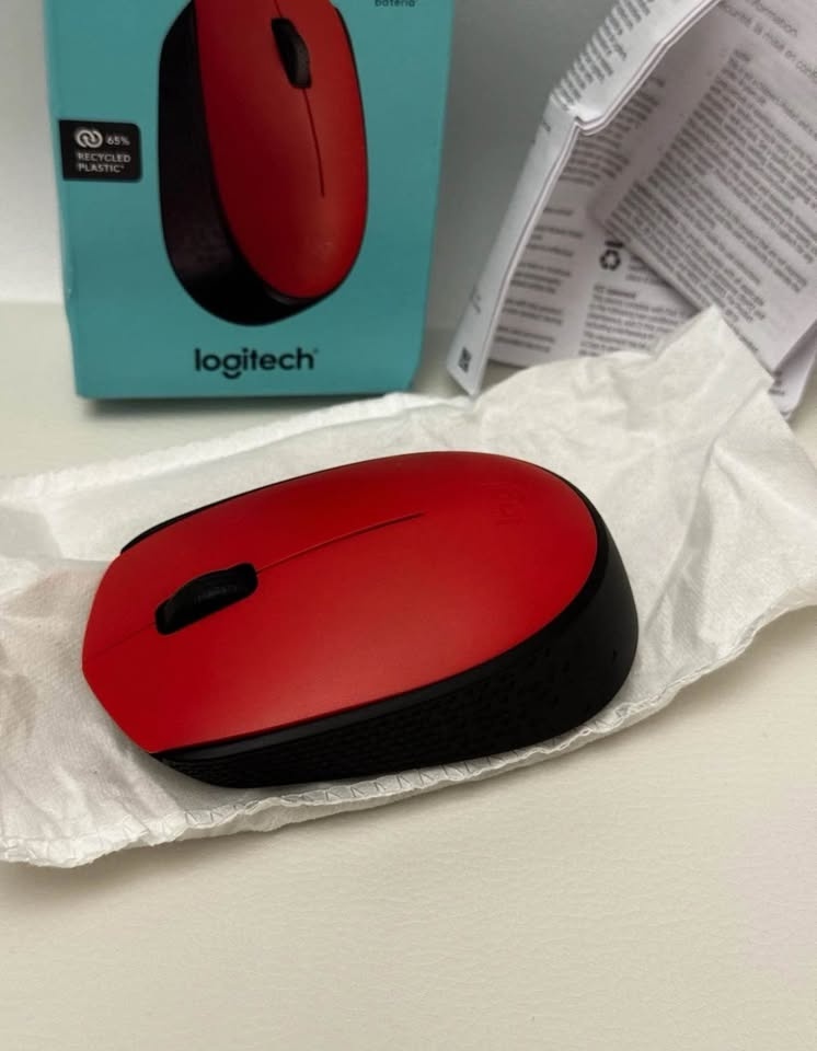 Logitech M170 Wireless Mouse - Red - photo 3