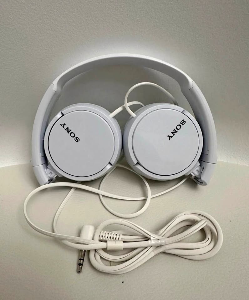 Sony MDR-ZX110 Wired On-Ear Headphones- White