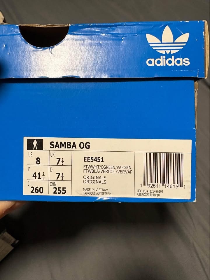 Adidas Samba OG White Collegiate Green Men’s 8 - photo 5