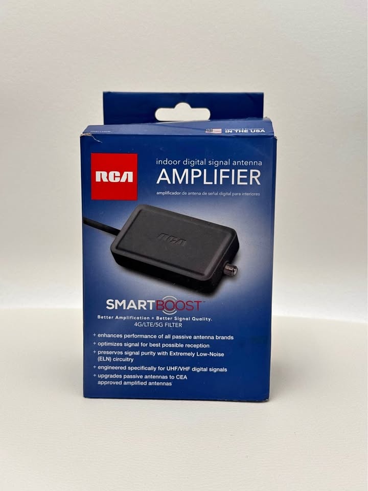 RCA Indoor Digital Antenna AMP1450E Smart Boost