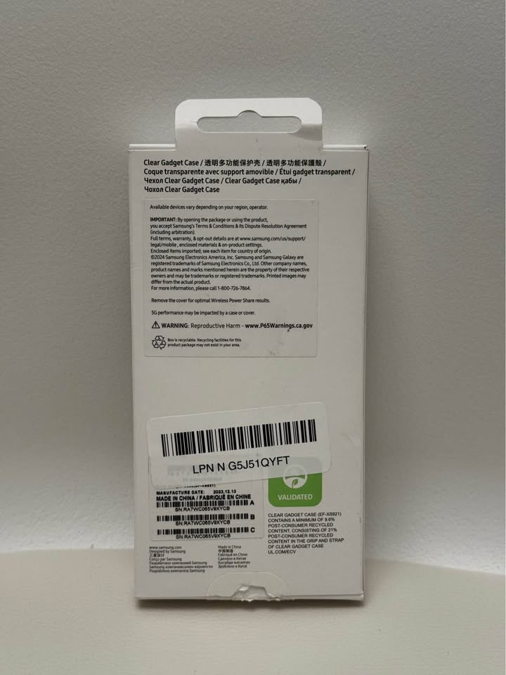 New Official Samsung Clear Gadget Case for Galaxy S24 - photo 5
