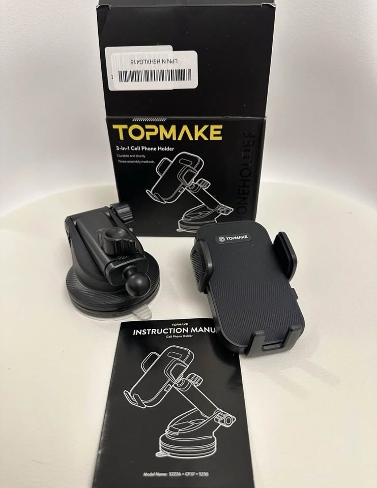 Topmake Car Phone Holder Mount 2025 Upgrade3-in-1 Cell Phone - photo 2