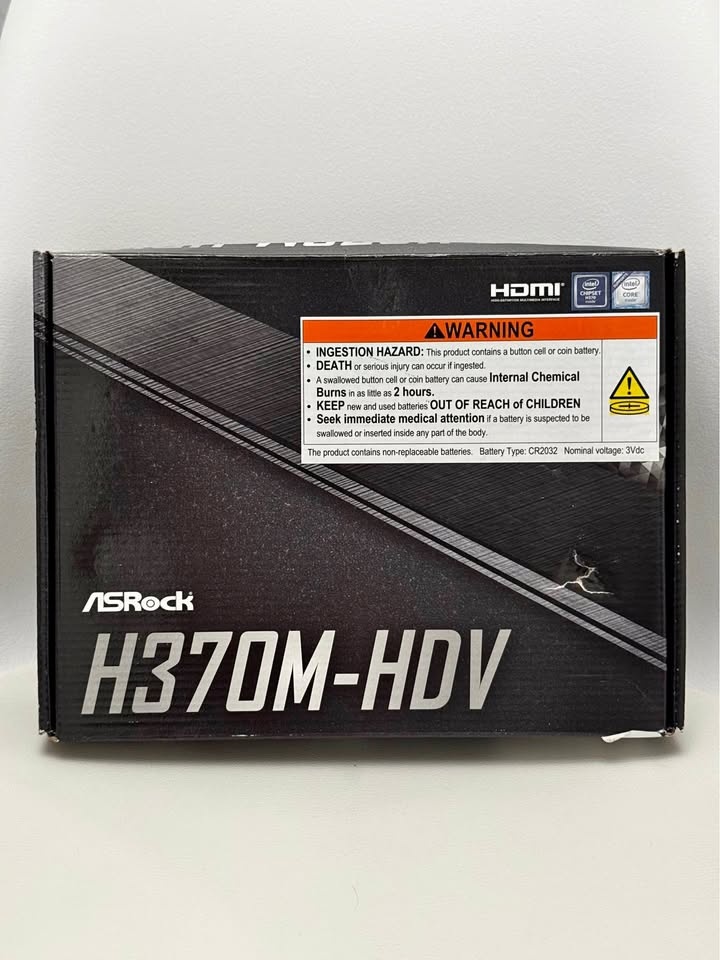 ASRock H370M-HDV LGA1151 Micro Motherboard
