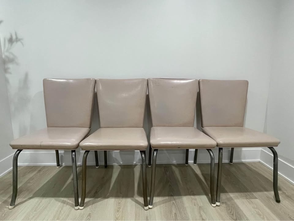Retro dining table and chair set - photo 2