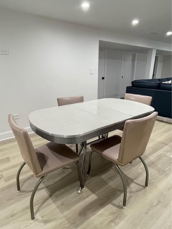 Retro dining table and chair set - photo 3