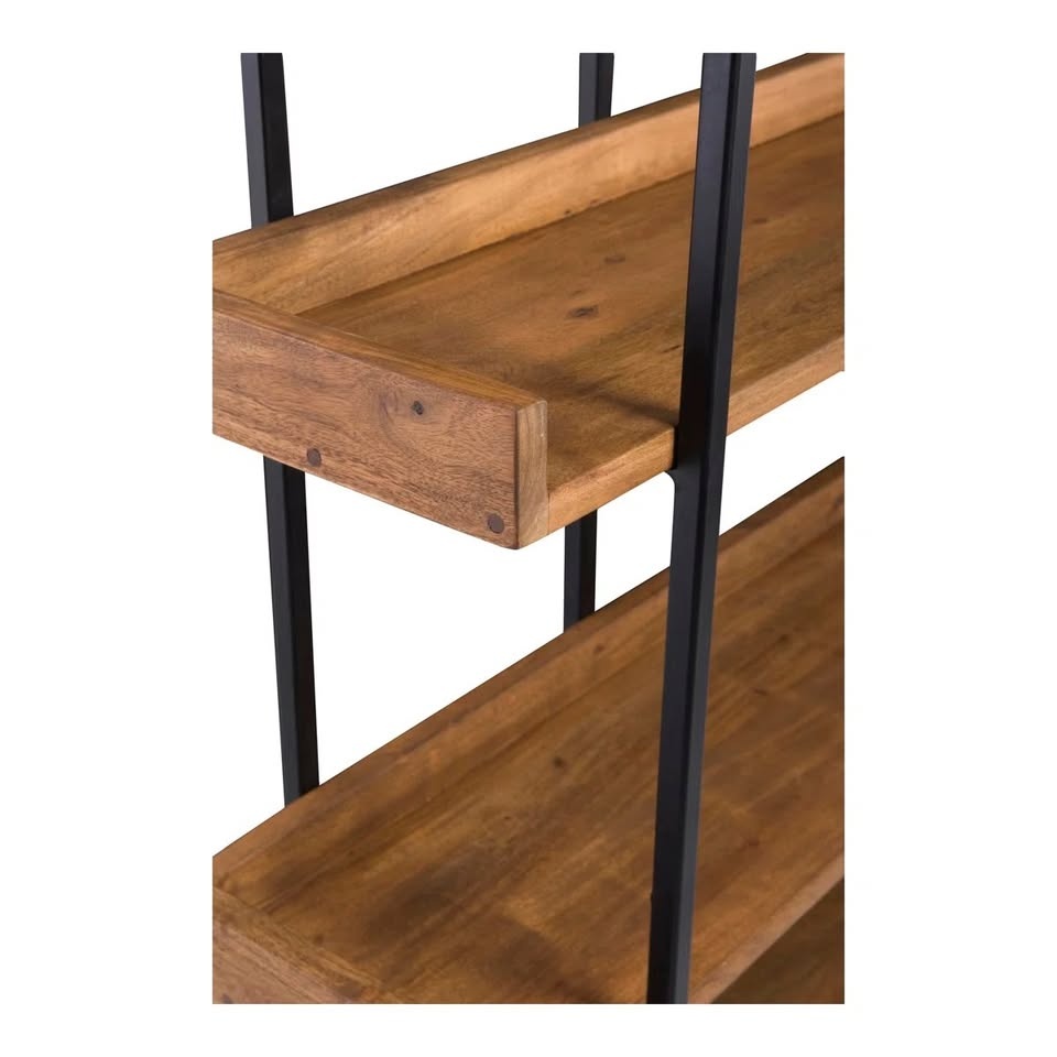 Orig. $1,199 C&B BECKETT 5-SHELF BOOKSHELF WOOD + METAL - photo 2