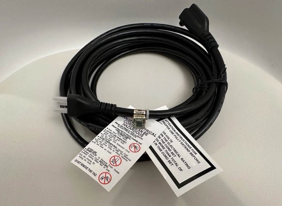 Extension Cord, 25 Ft, 3 Prong Outlet Extender, Indoor, 13 Amps - photo 3