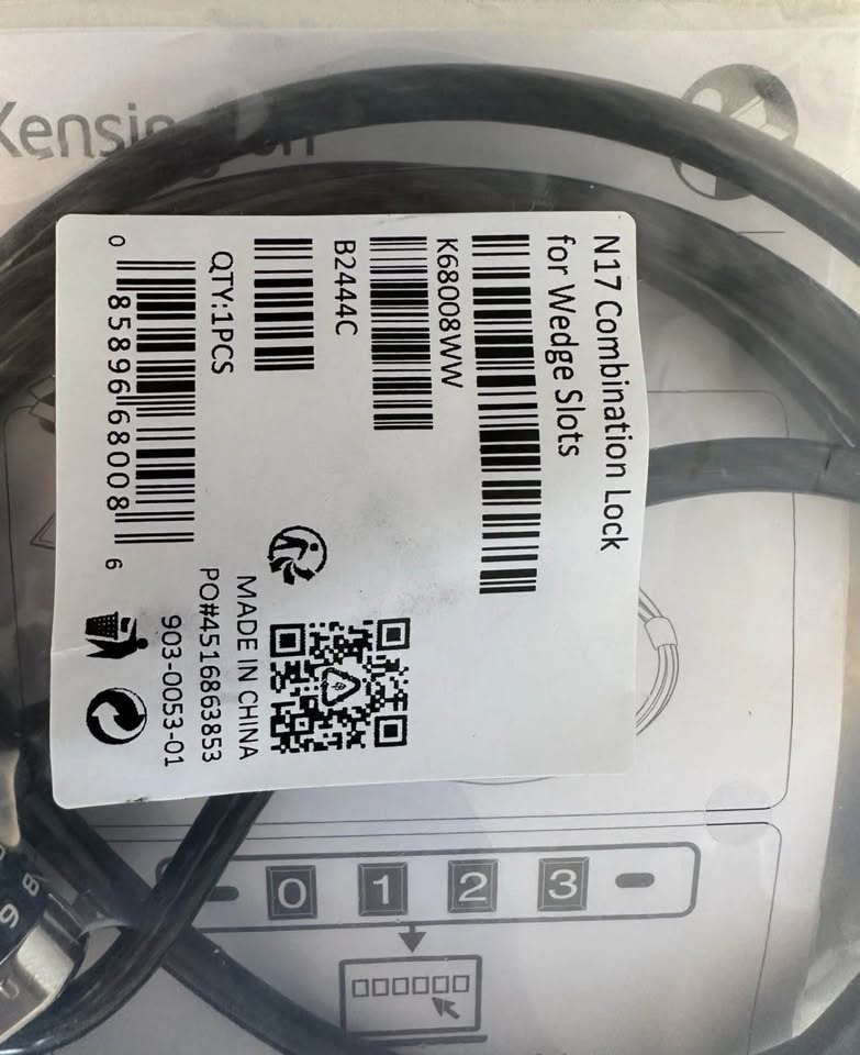 Kensington N17 Combination Laptop Lock K68008WW New - photo 3