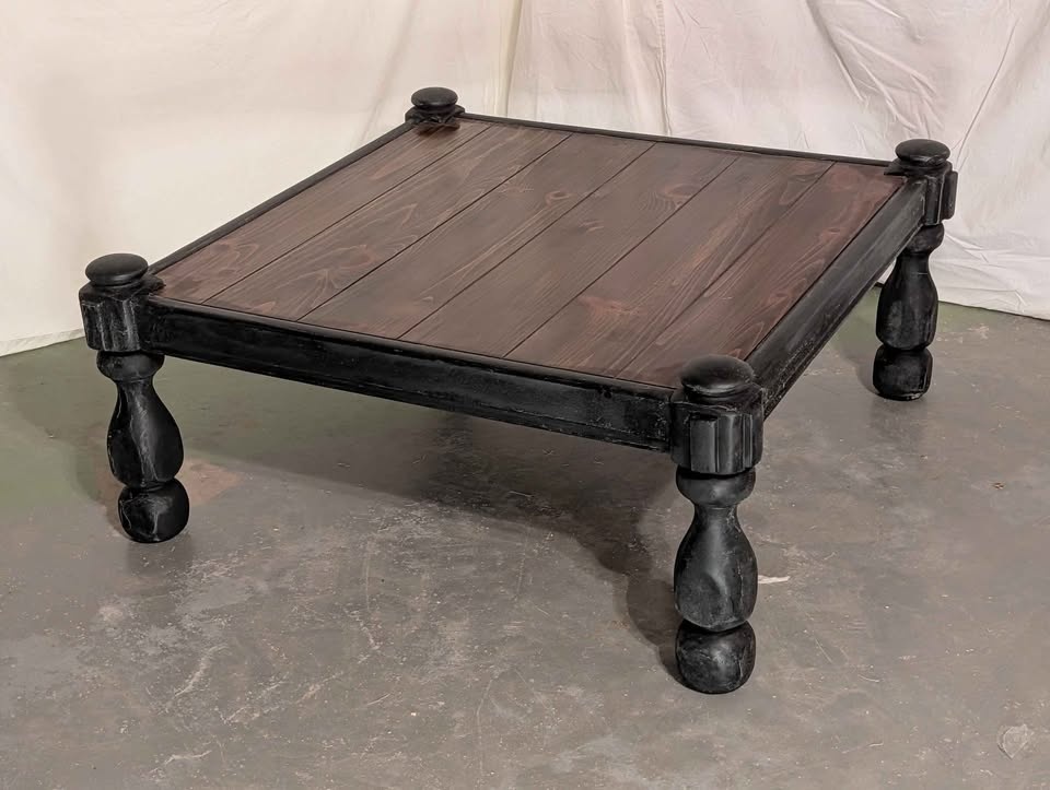 Rustic Farmhouse Coffee Table | Solid Wood | Newly Refinished - photo 2