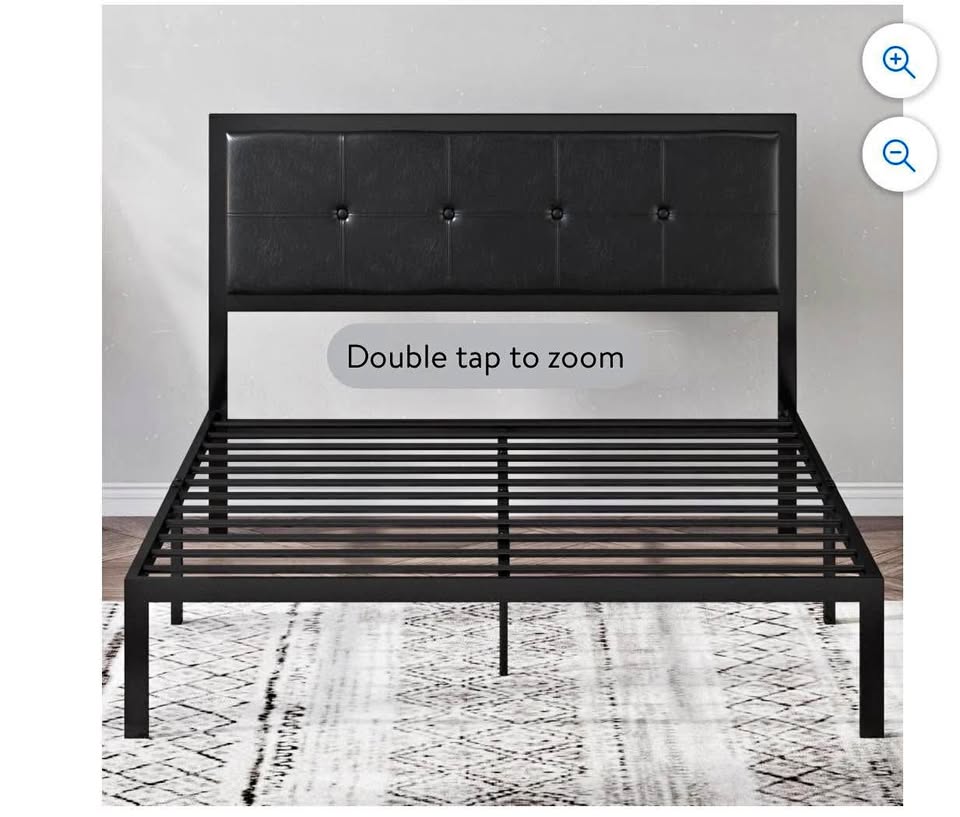 Queen metal bed frame