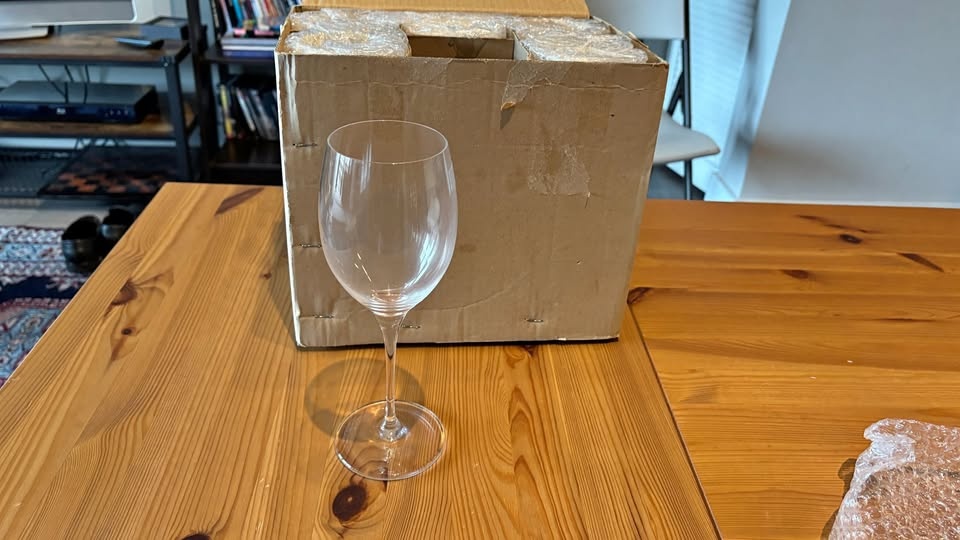 Bohemia Crystal Wine Glasses $40 each set of 6 obo