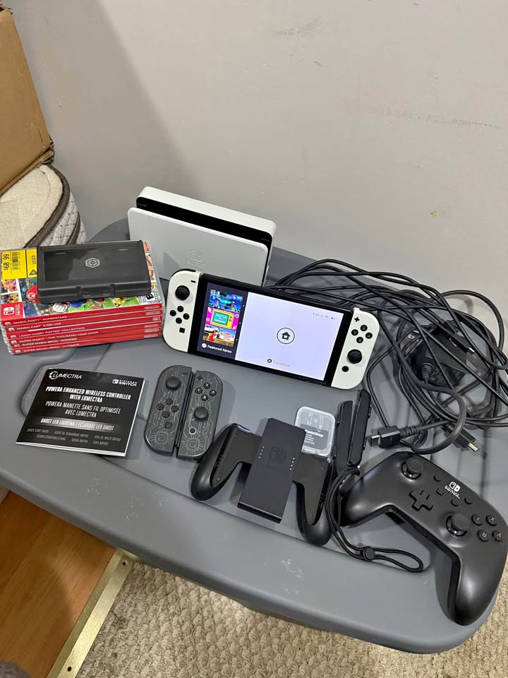 Nintendo Switch OLED Bundle – 512GB + Games + Accessories