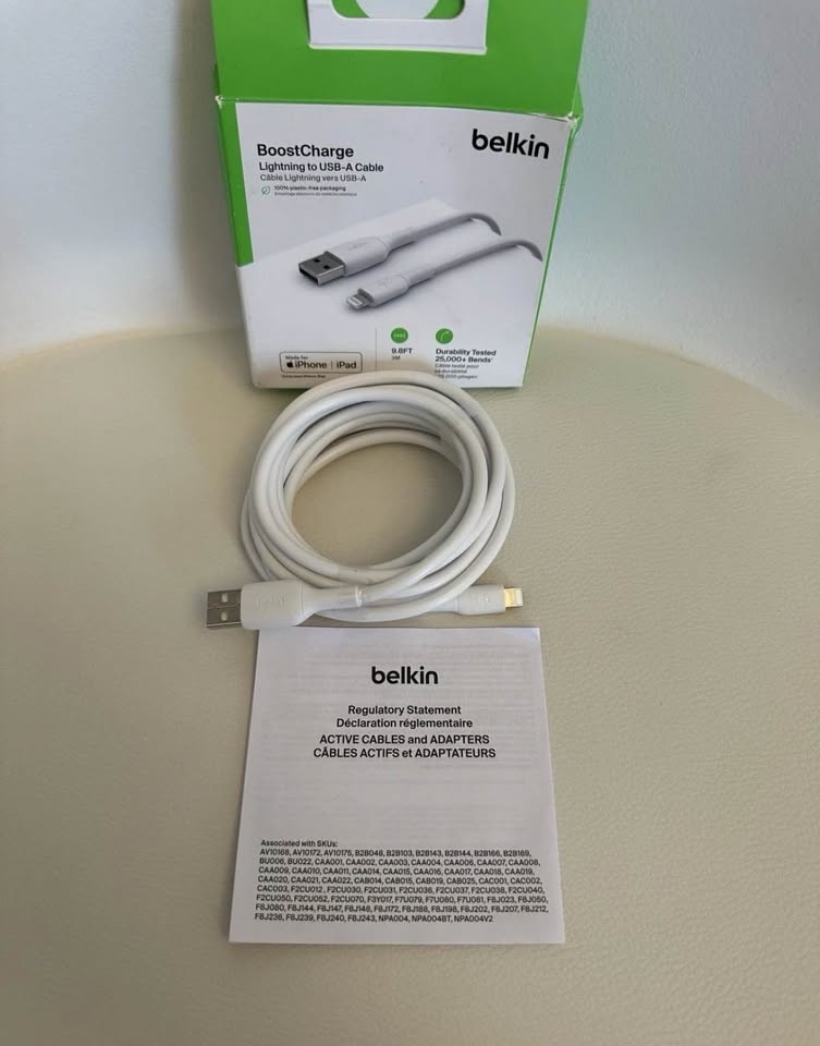 Belkin Lightning Cable - 9.8ft USB to Lightning - photo 2