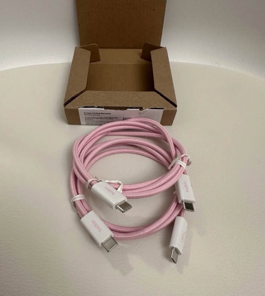 BoostCharge USB-C to USB-C Cable 60W - Pink - photo 4