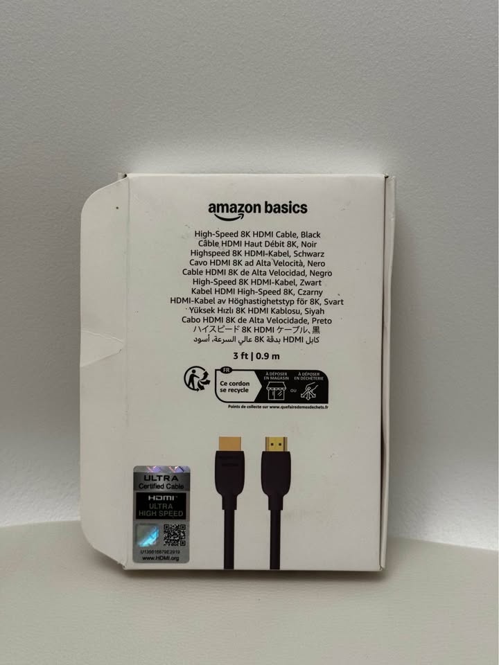 HDMI Cable, 3 feet, HDMI 2.1 to HDMI Cable - photo 2